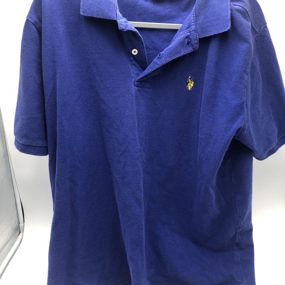 US‎ Polo Association Shirt Purple Size XL Extra Large 100% Cotton 1/4 Button Up